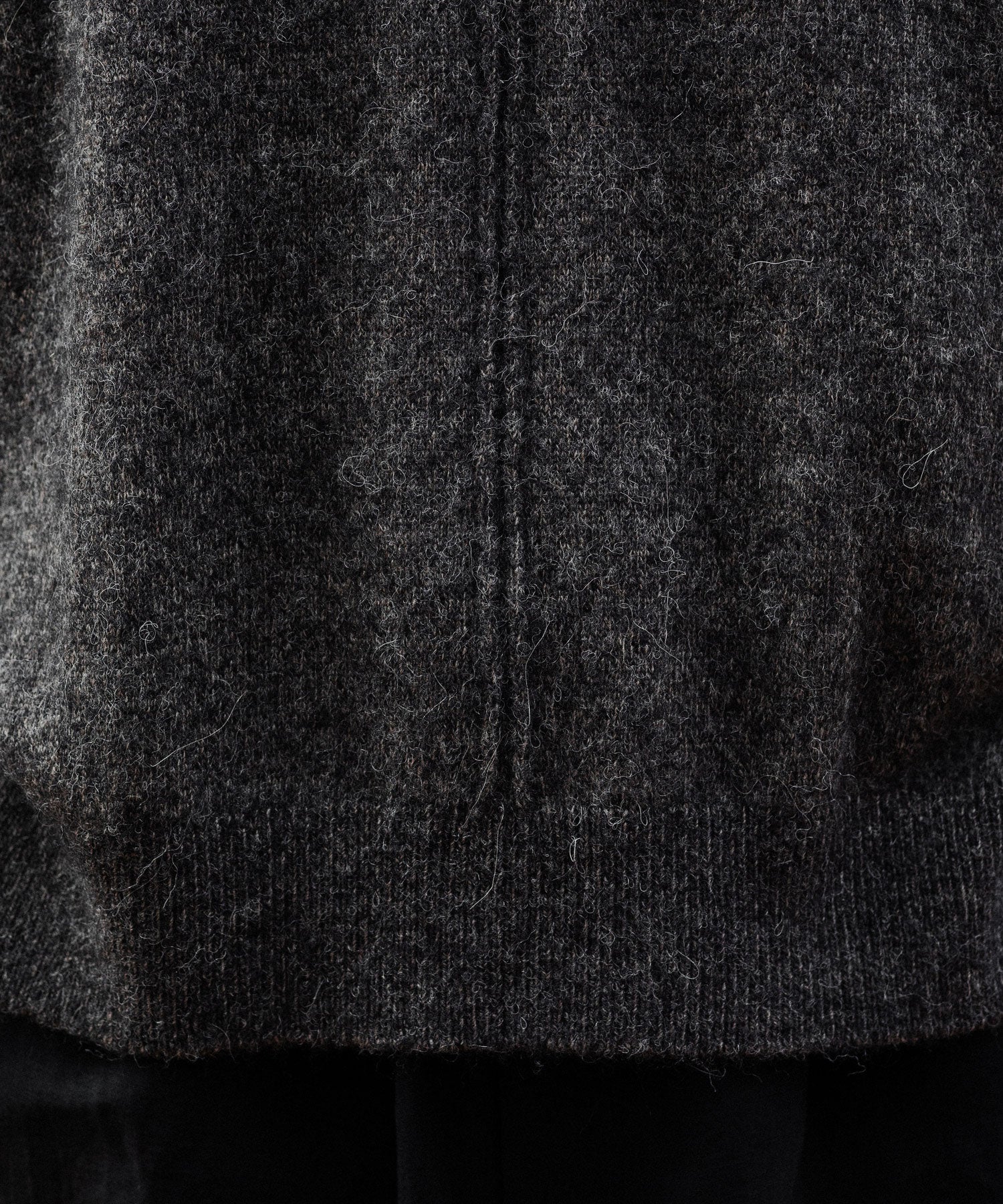 ssstein(シュタイン)のWOOL/ALPACA KNIT LOOSE TURTLE NECK PO - CHARCOALの公式通販サイトsession福岡セレクトショップ