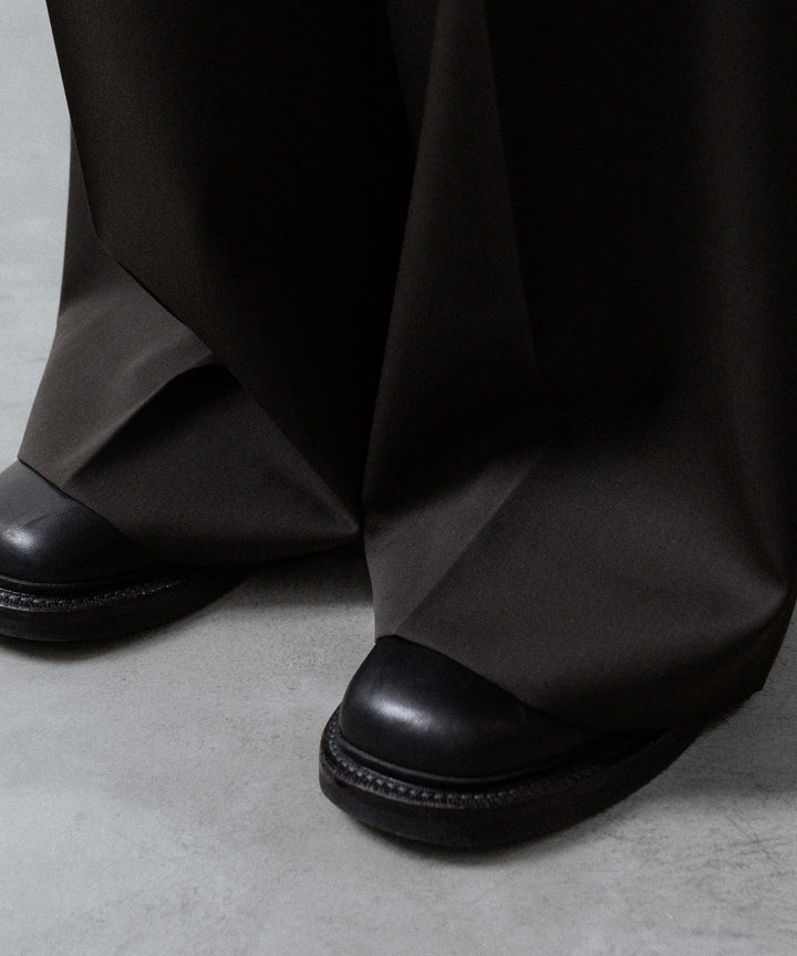 ssstein(シュタイン)のEXTRA WIDE TROUSERS (2/90 WOOL GABARDINE) - GREY KHAKIの公式通販サイトsession福岡セレクトショップ