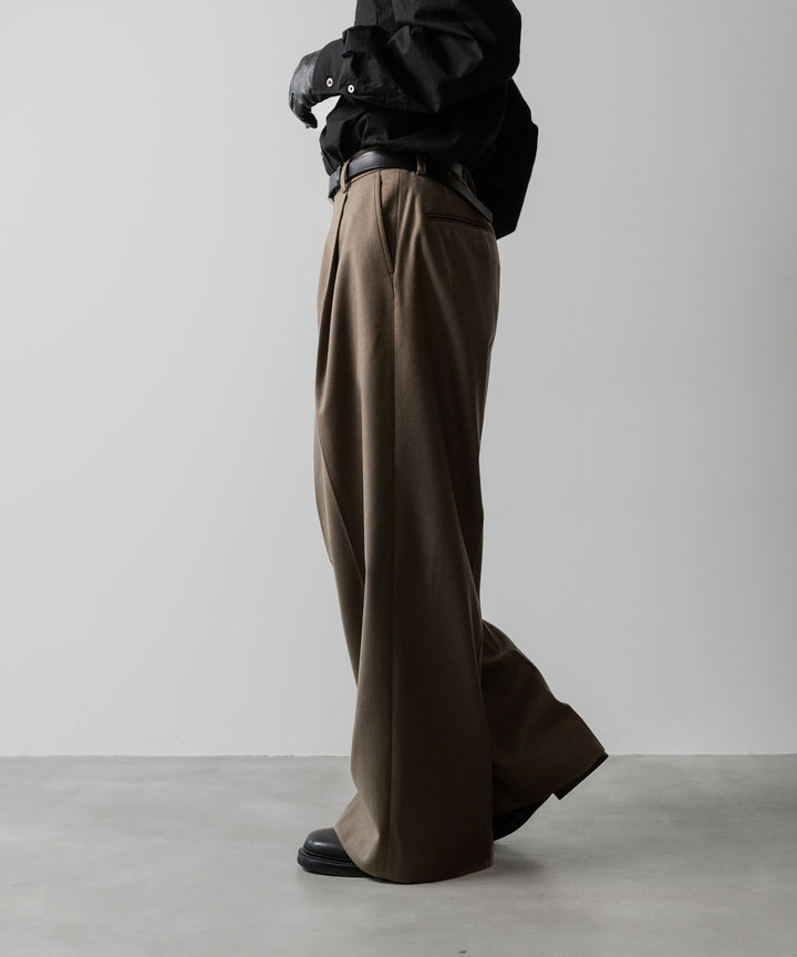 ssstein(シュタイン)の24AWコレクション EXTRA WIDE TROUSERS - DARK BEIGE 公式通販サイトsession福岡セレクトショップ