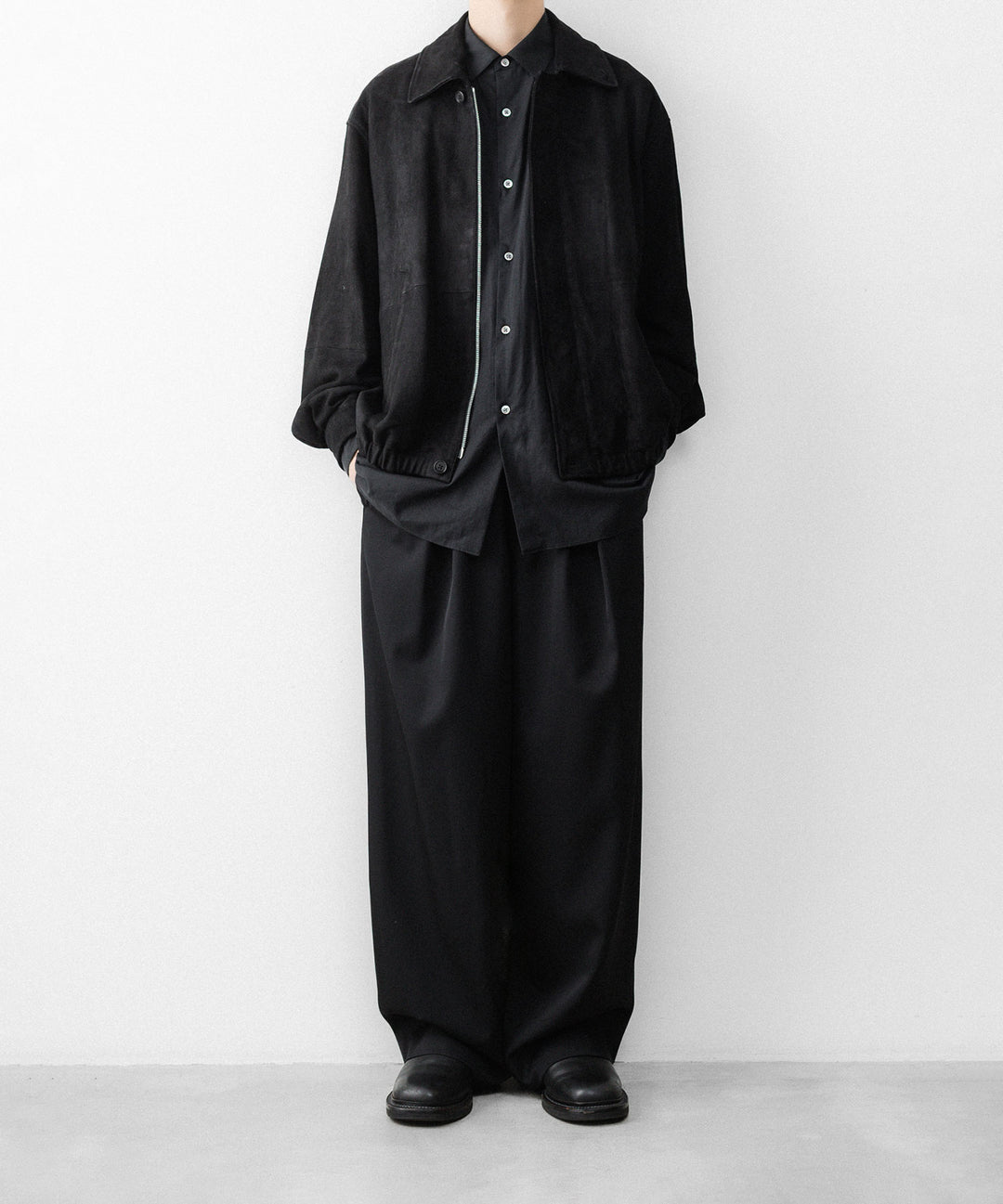 ssstein(シュタイン)のGOAT SUEDE ZIP JACKET - BLACKの公式通販サイトsession福岡セレクトショップ