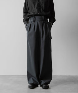 SUBLATIONS サブレーションズのHEAVY WOOL GABARDINE GURKHA CARGO PANTS - SLATE GREYの公式通販サイトsession福岡セレクトショップ