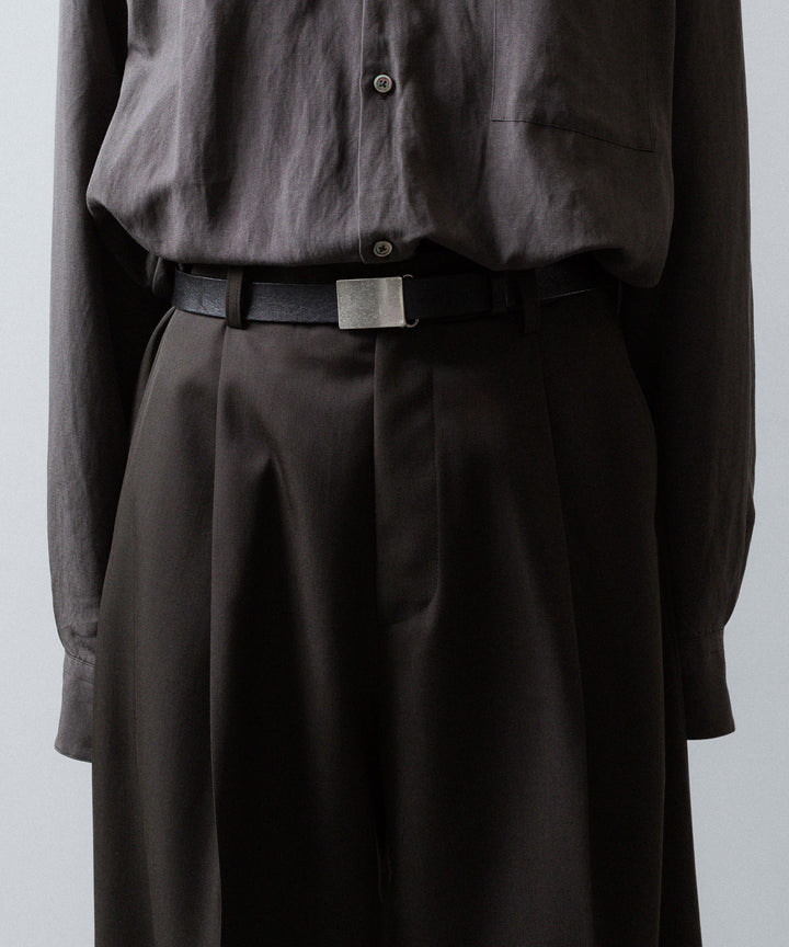 ssstein(シュタイン)のEXTRA WIDE TROUSERS (2/90 WOOL GABARDINE) - GREY KHAKIの公式通販サイトsession福岡セレクトショップ