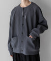 【ssstein】GRADATION PLEATS CARDIGAN - N.GREY