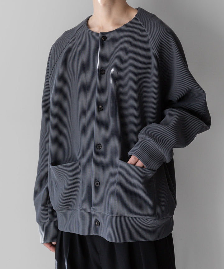 【stein】GRADATION PLEATS CARDIGAN - N.GREY シュタイン 23ss sessionセッション福岡セレクトショップ 公式通販サイト