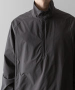 画像をギャラリービューアに読み込む, ssstein(シュタイン)の24AWコレクション WINDBREAKER NYLON HALF ZIP PULLOVER - CHARCOAL 公式通販サイトsession福岡セレクトショップ
