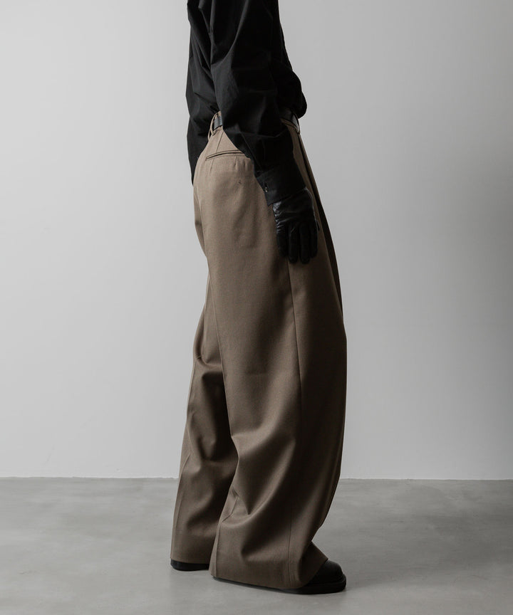 ssstein(シュタイン)の24AWコレクション EXTRA WIDE TROUSERS - DARK BEIGE 公式通販サイトsession福岡セレクトショップ