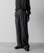 画像をギャラリービューアに読み込む, SUBLATIONS サブレーションズのHEAVY WOOL GABARDINE GURKHA CARGO PANTS - SLATE GREYの公式通販サイトsession福岡セレクトショップ
