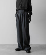 画像をギャラリービューアに読み込む, SUBLATIONS サブレーションズのHEAVY WOOL GABARDINE GURKHA CARGO PANTS - SLATE GREYの公式通販サイトsession福岡セレクトショップ
