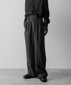 SUBLATIONS サブレーションズのHEAVY WOOL GABARDINE GURKHA CARGO PANTS - SLATE GREYの公式通販サイトsession福岡セレクトショップ