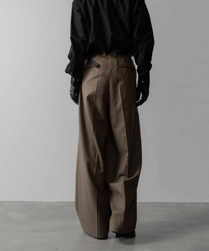 ssstein(シュタイン)の24AWコレクション EXTRA WIDE TROUSERS - DARK BEIGE 公式通販サイトsession福岡セレクトショップ