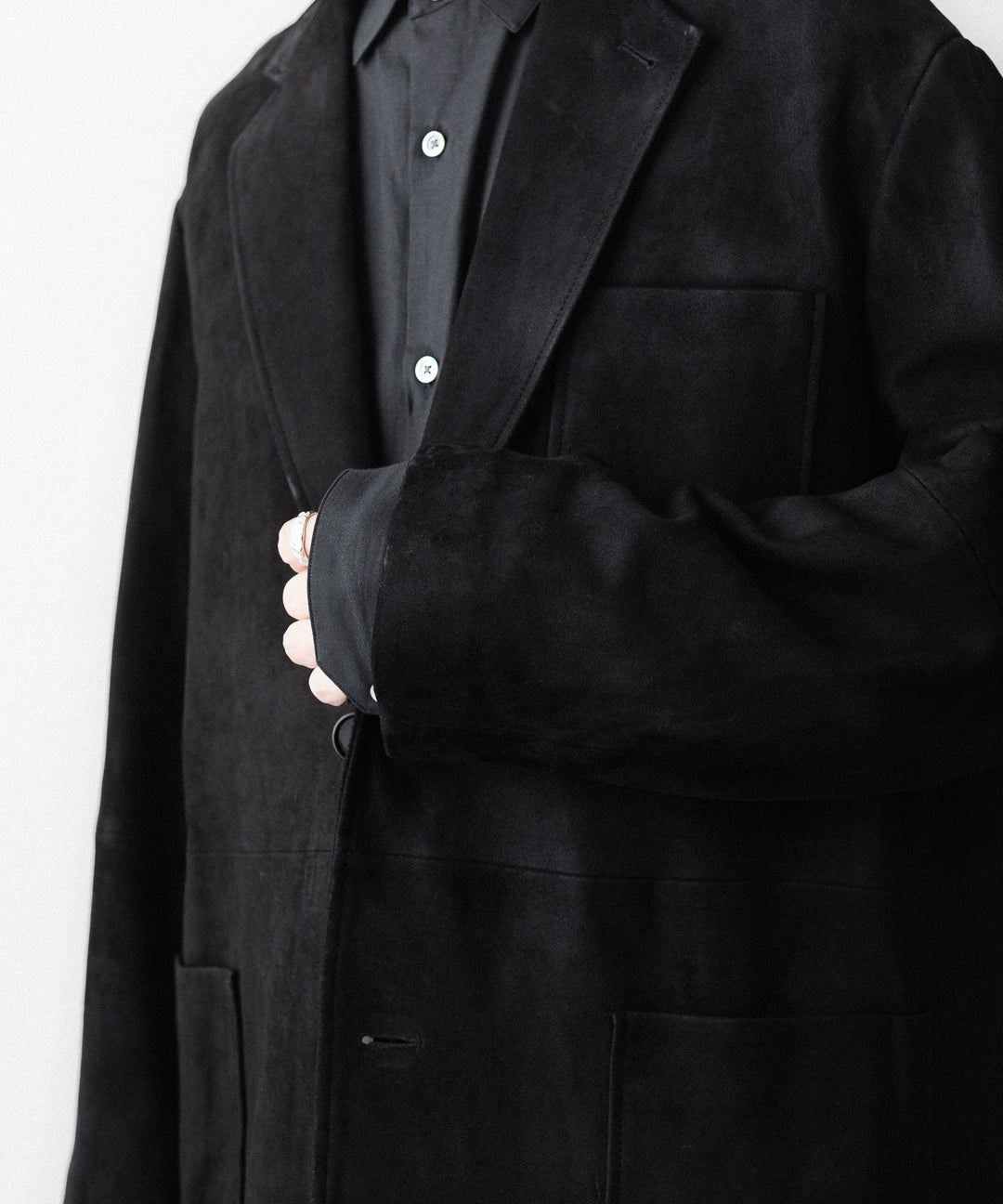 ssstein(シュタイン)のGOAT SUEDE BLAZER - BLACKの公式通販サイトsession福岡セレクトショップ