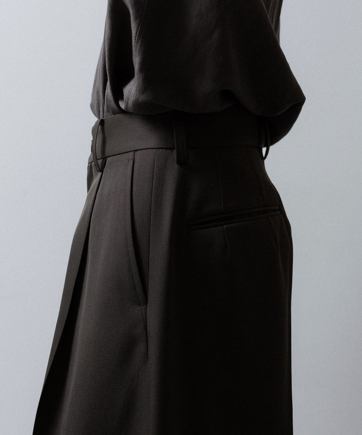 ssstein(シュタイン)のEXTRA WIDE TROUSERS (2/90 WOOL GABARDINE) - GREY KHAKIの公式通販サイトsession福岡セレクトショップ