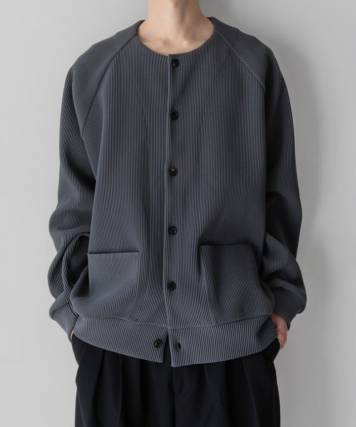 【stein】GRADATION PLEATS CARDIGAN - N.GREY シュタイン 23ss sessionセッション福岡セレクトショップ 公式通販サイト