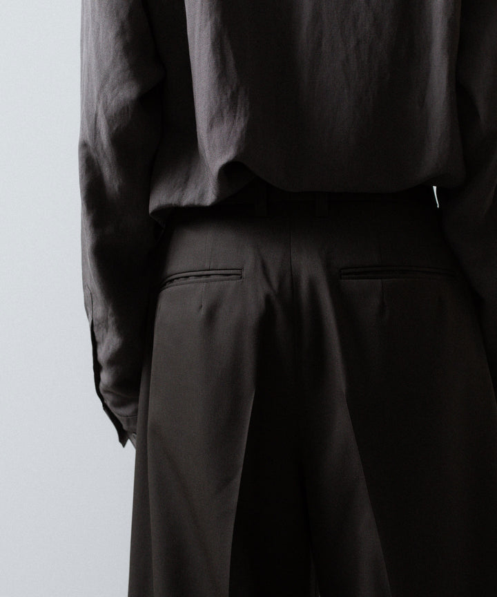 ssstein(シュタイン)のEXTRA WIDE TROUSERS (2/90 WOOL GABARDINE) - GREY KHAKIの公式通販サイトsession福岡セレクトショップ