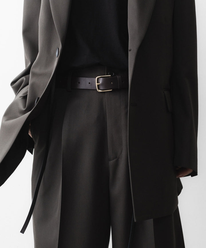 ssstein(シュタイン)のCLASSIC LEATHER BELT (PINNED BUCKLE) - DARK BROWNの公式通販サイトsession福岡セレクトショップ