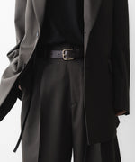 画像をギャラリービューアに読み込む, ssstein(シュタイン)のCLASSIC LEATHER BELT (PINNED BUCKLE) - DARK BROWNの公式通販サイトsession福岡セレクトショップ
