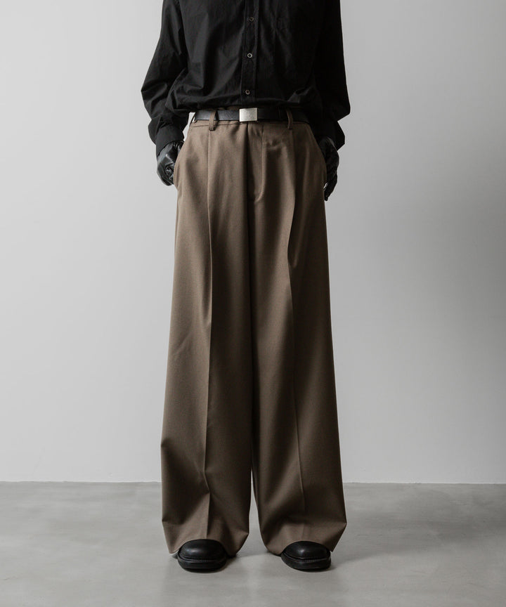 ssstein(シュタイン)の24AWコレクション EXTRA WIDE TROUSERS - DARK BEIGE 公式通販サイトsession福岡セレクトショップ