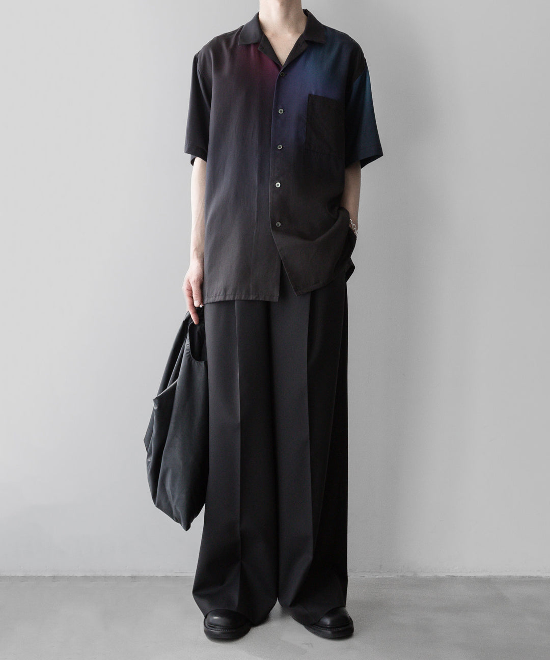 ssstein stein(シュタイン)の24SSコレクションOVERSIZED TENCEL OPEN COLLAR SS SHIRTのGRADATION公式通販サイトsession福岡セレクトショップ