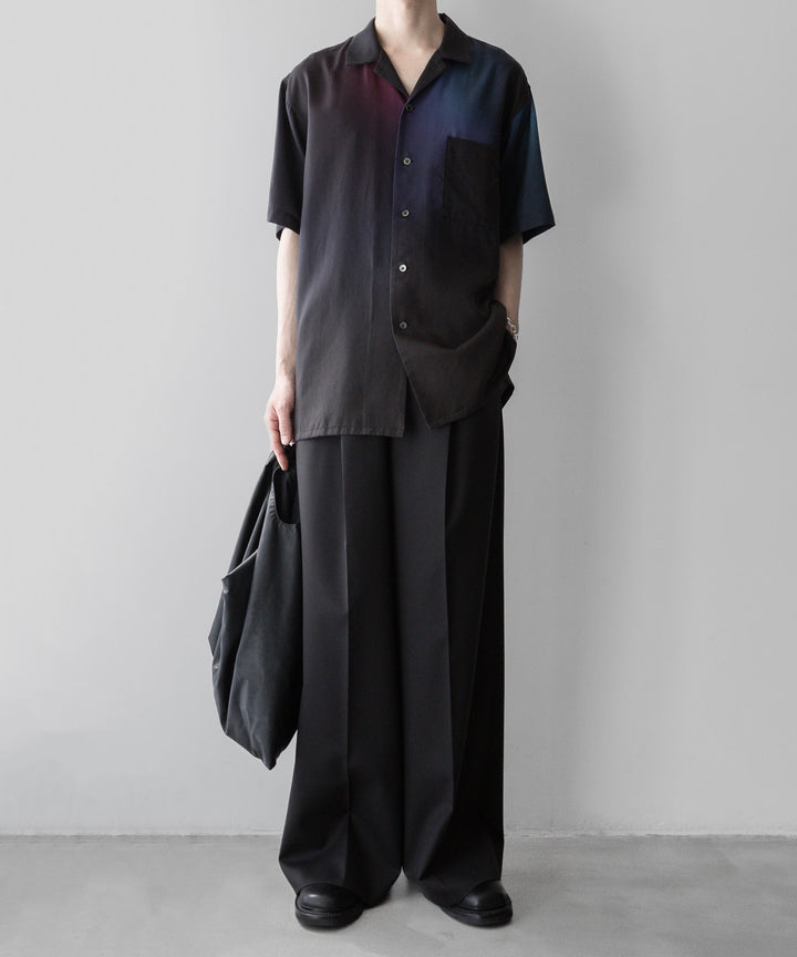 ssstein stein(シュタイン)の24SSコレクションOVERSIZED TENCEL OPEN COLLAR SS SHIRTのGRADATION公式通販サイトsession福岡セレクトショップ