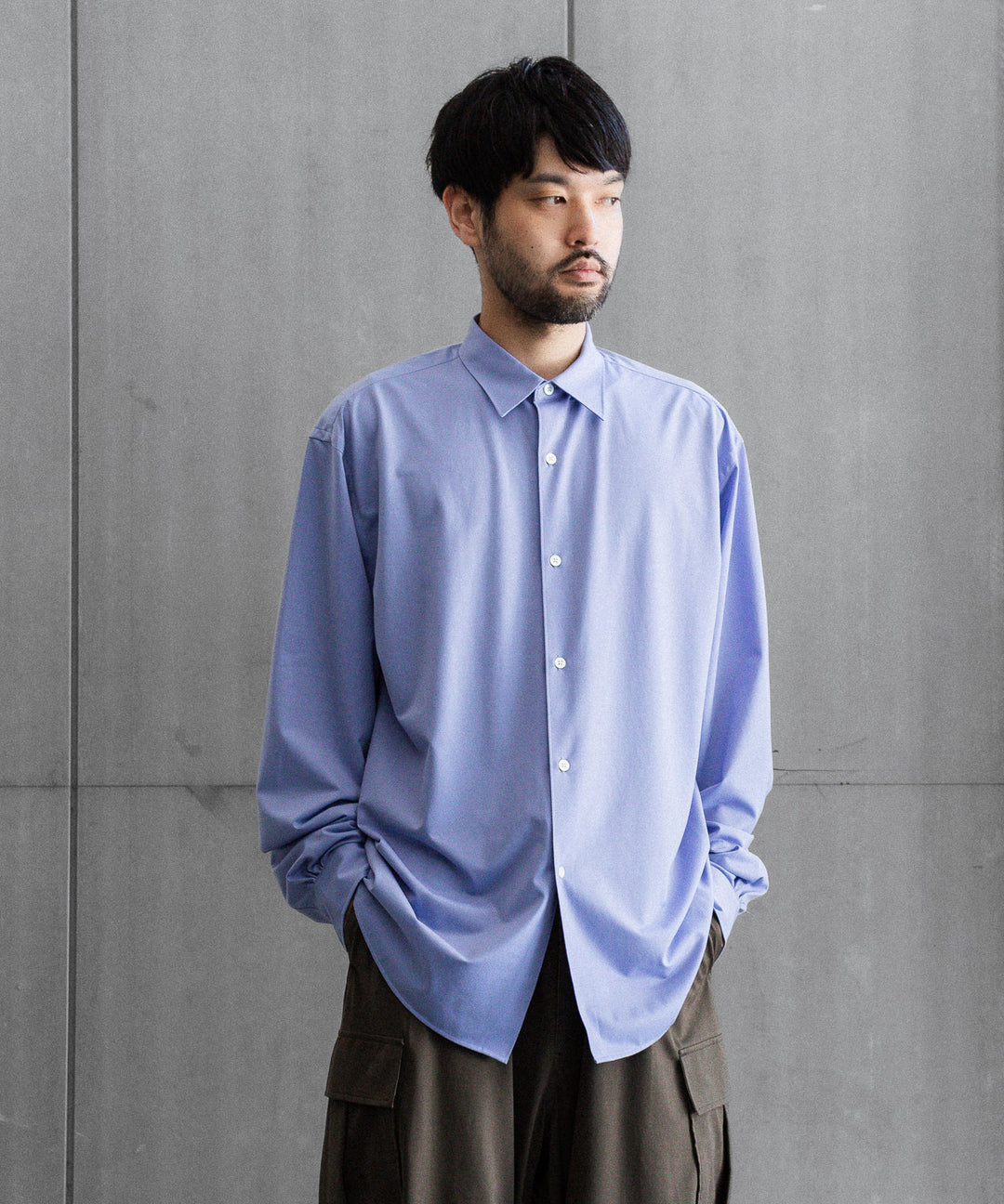 KANEMASA PHIL.-カネマサフィル46G MODEST SHIRTのPURPLE公式通販サイトsession福岡セレクトショップ