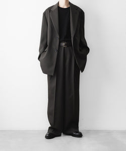 ssstein / シュタイン】OVERSIZED SINGLE BREASTED LONG JACKET - GREY 