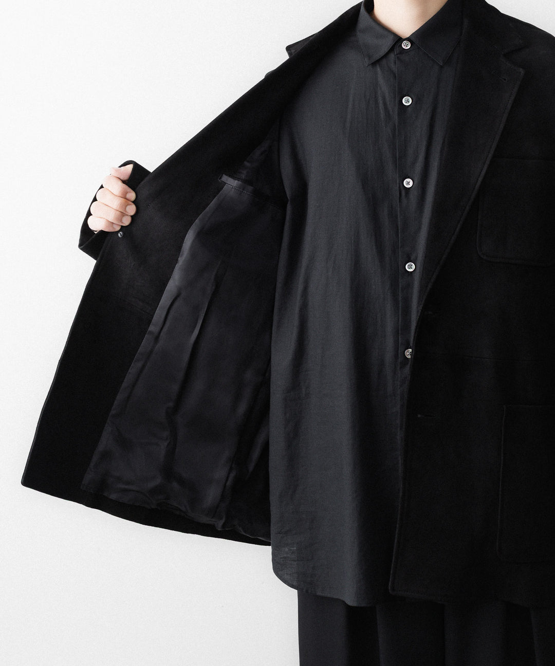 ssstein(シュタイン)のGOAT SUEDE BLAZER - BLACKの公式通販サイトsession福岡セレクトショップ