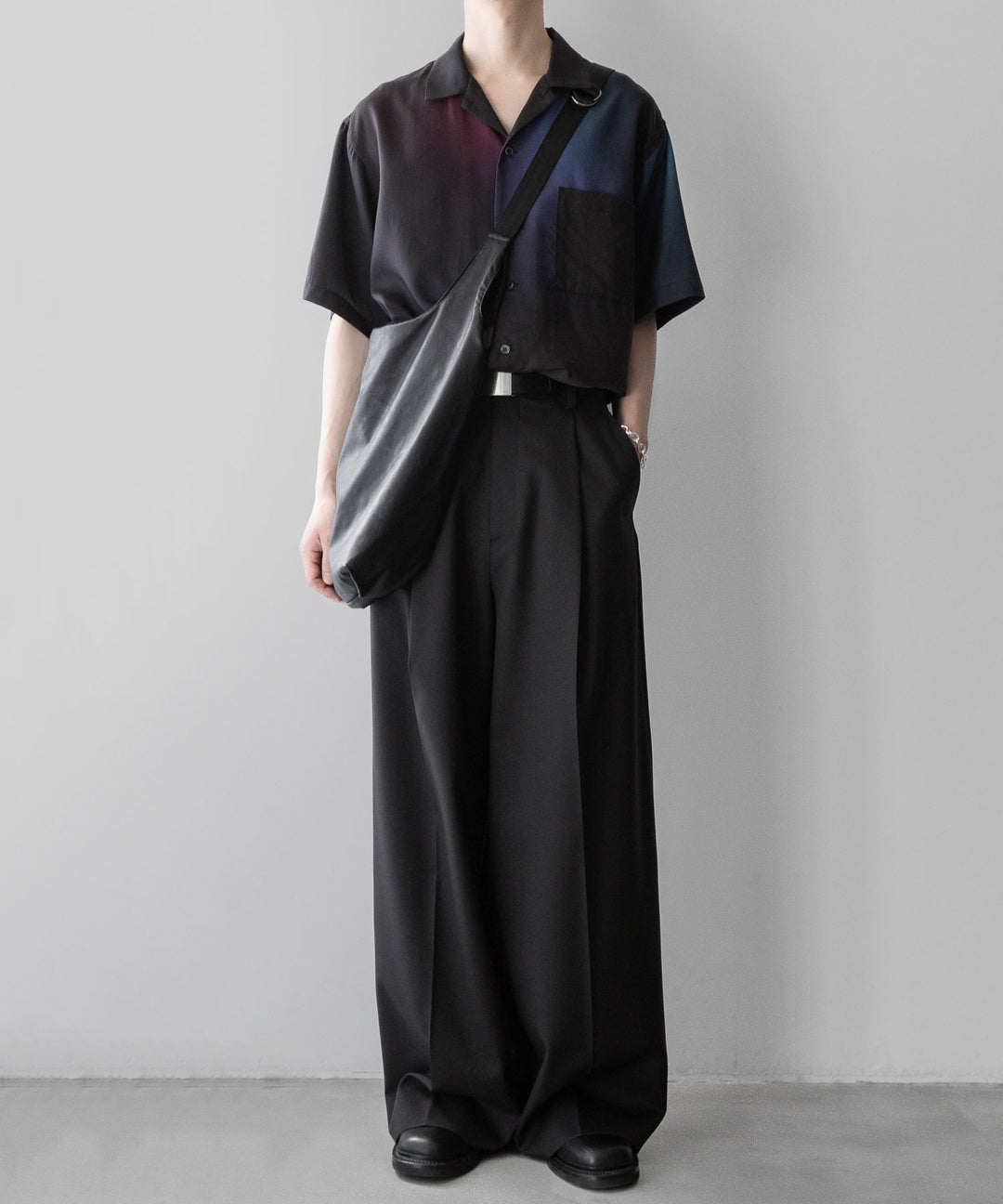 ssstein stein(シュタイン)の24SSコレクションOVERSIZED TENCEL OPEN COLLAR SS SHIRTのGRADATION公式通販サイトsession福岡セレクトショップ