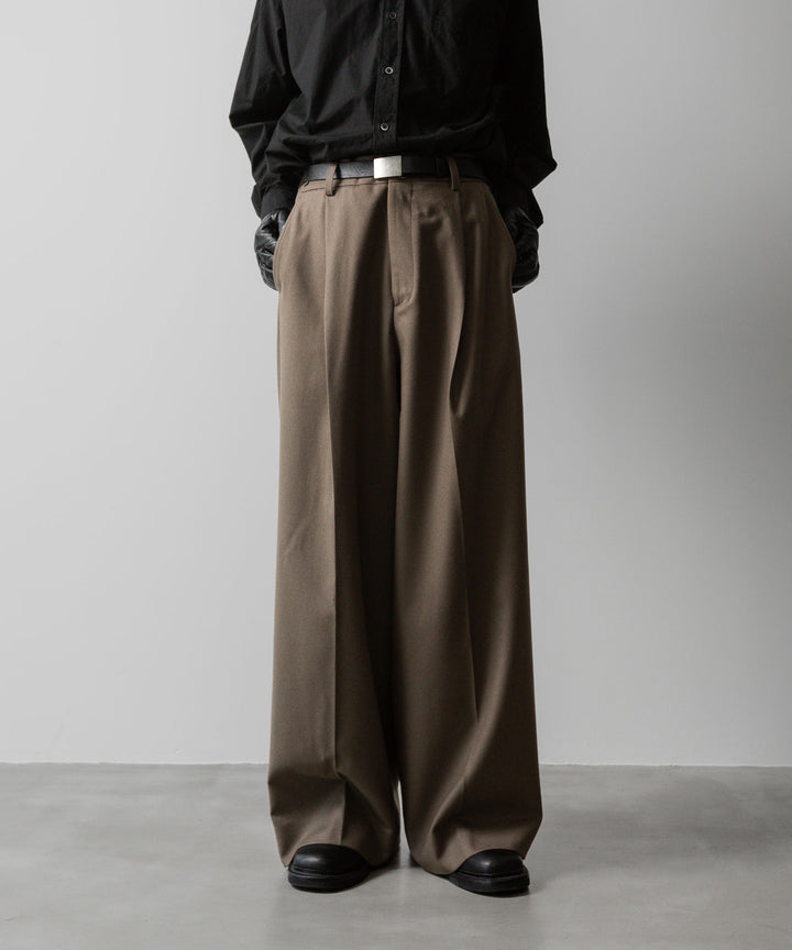 ssstein(シュタイン)の24AWコレクション EXTRA WIDE TROUSERS - DARK BEIGE 公式通販サイトsession福岡セレクトショップ