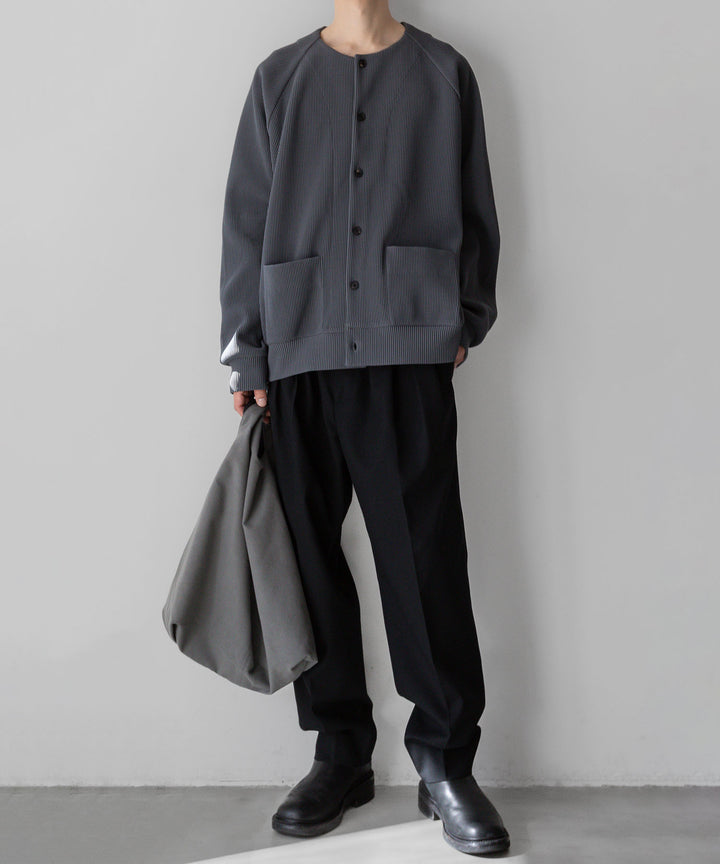 【stein】GRADATION PLEATS CARDIGAN - N.GREY シュタイン 23ss sessionセッション福岡セレクトショップ 公式通販サイト