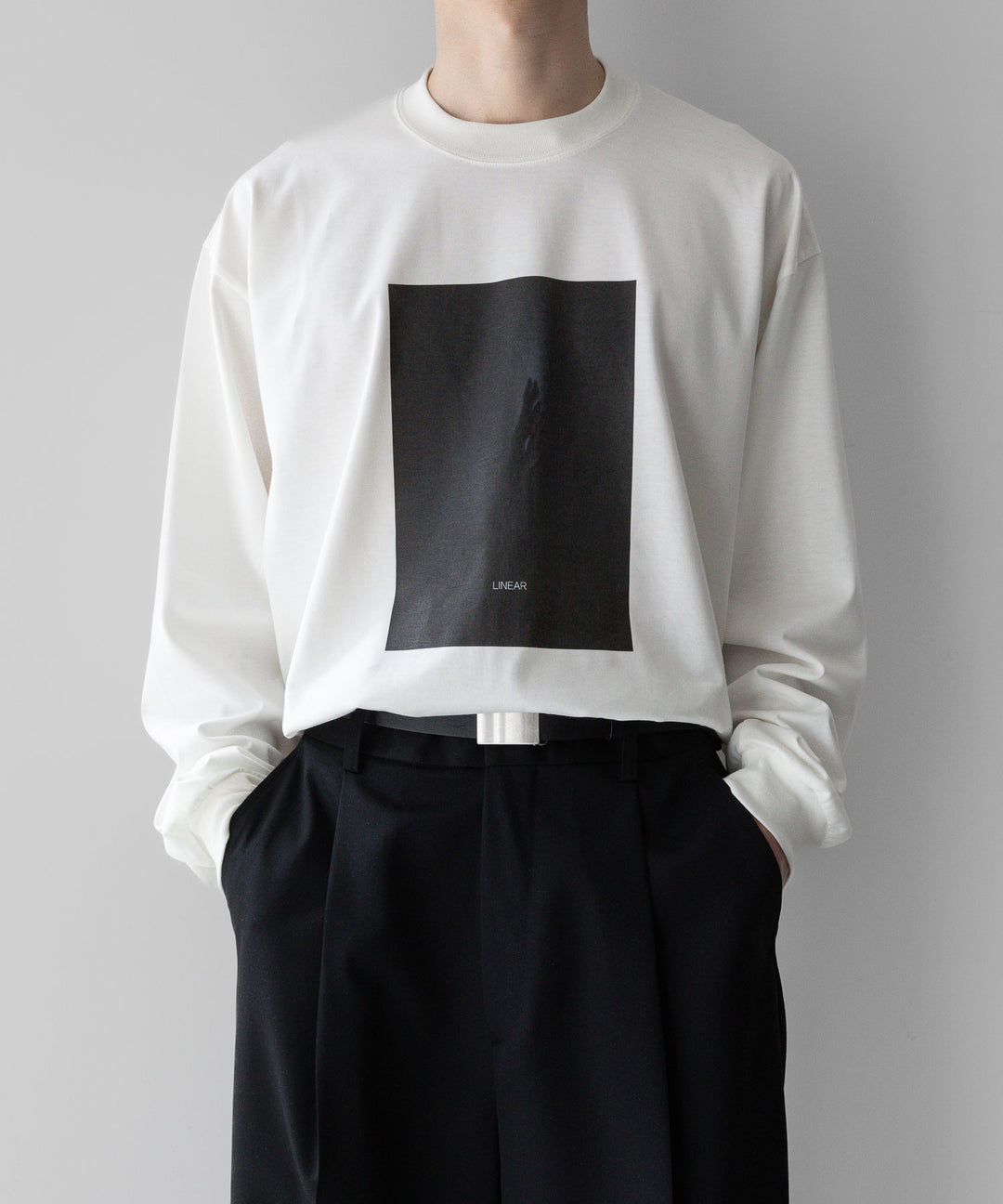 【stein】ssstein シュタインのOVERSIZED LONG SLEEVE TEE [ LINEAR ] - WHITE 公式通販サイトsession福岡セレクトショップ