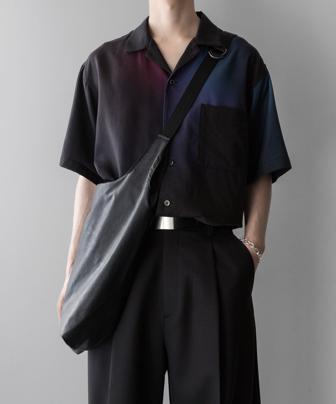 ssstein stein(シュタイン)の24SSコレクションOVERSIZED TENCEL OPEN COLLAR SS SHIRTのGRADATION公式通販サイトsession福岡セレクトショップ
