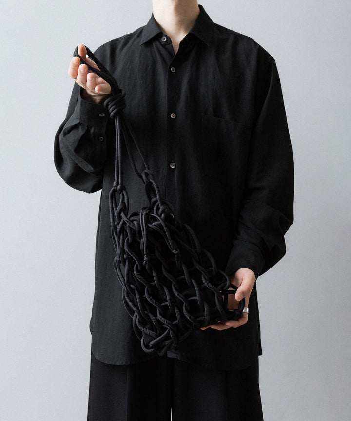 ssstein(シュタイン)のPARA CORD HAND KNIT BAG - BLACKの公式通販サイトsession福岡セレクトショップ