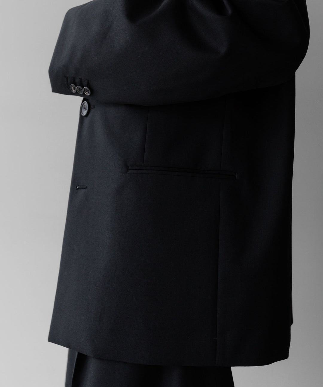 stein(シュタイン)の24SSコレクションOVERSIZED SINGLE BREASTED JACKETのBLACK