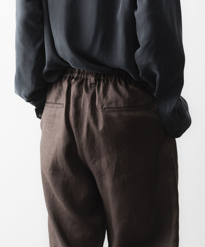 ssstein(シュタイン)のLIGHT LINEN WIDE EASY TROUSERS - BROWNの公式通販サイトsession福岡セレクトショップ