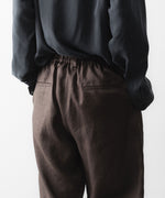 画像をギャラリービューアに読み込む, ssstein(シュタイン)のLIGHT LINEN WIDE EASY TROUSERS - BROWNの公式通販サイトsession福岡セレクトショップ
