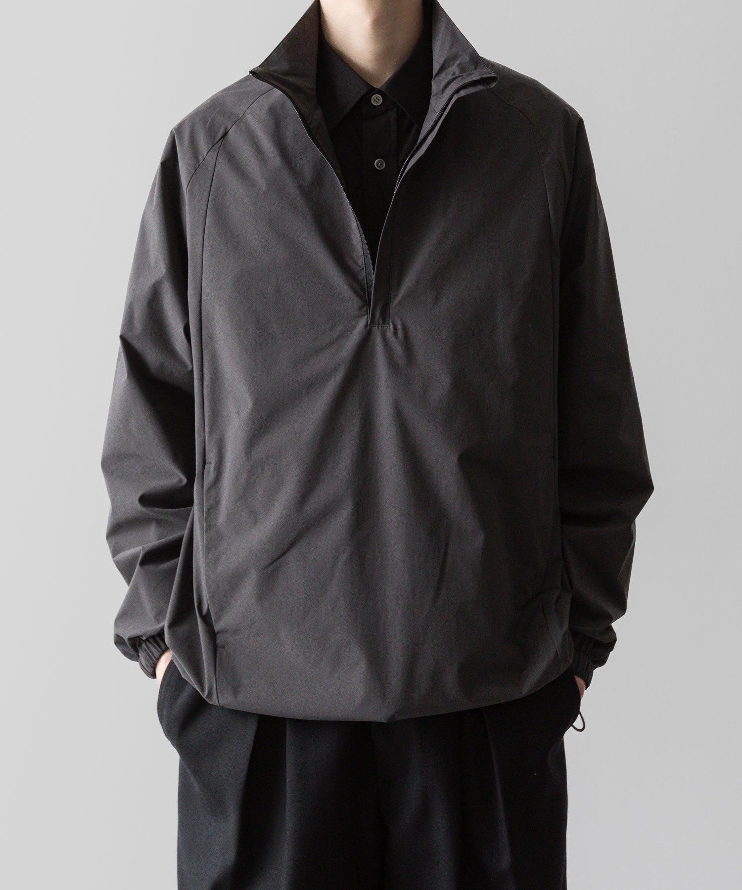 ssstein(シュタイン)の24AWコレクション WINDBREAKER NYLON HALF ZIP PULLOVER - CHARCOAL 公式通販サイトsession福岡セレクトショップ