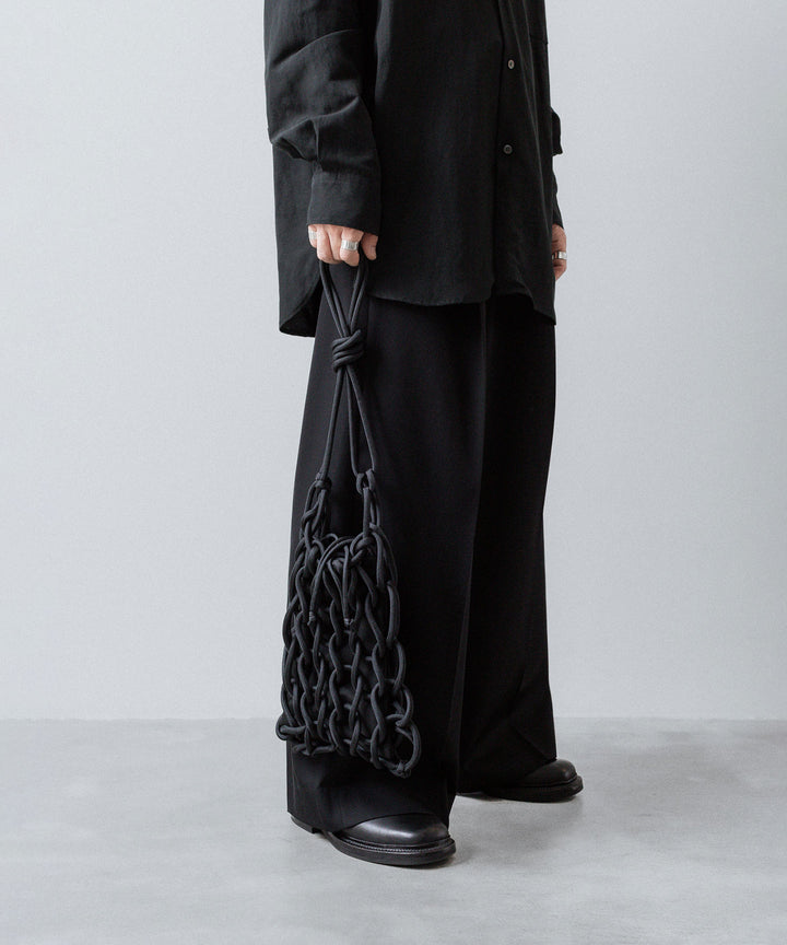 ssstein(シュタイン)のPARA CORD HAND KNIT BAG - BLACKの公式通販サイトsession福岡セレクトショップ