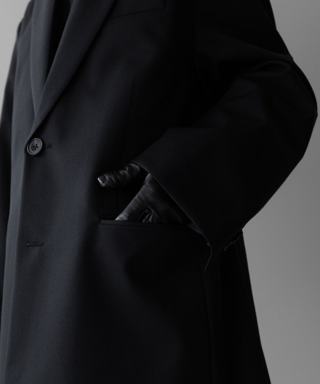 stein(シュタイン)の24SSコレクションOVERSIZED SINGLE BREASTED JACKETのBLACK