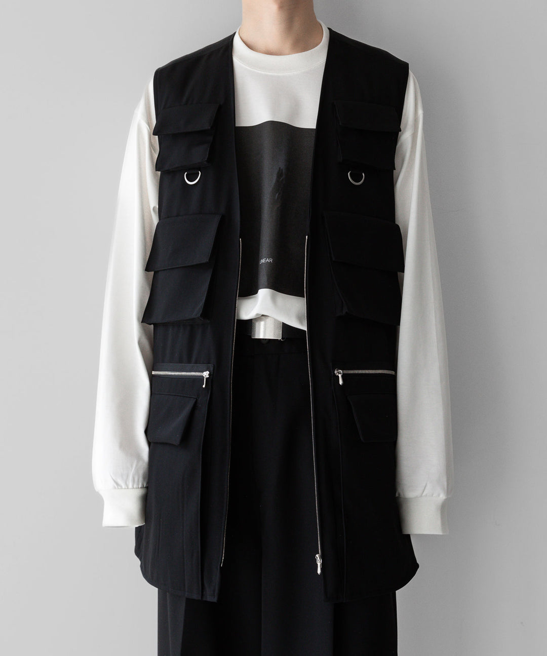 【stein】ssstein シュタインのOVERSIZED LONG SLEEVE TEE [ LINEAR ] - WHITE 公式通販サイトsession福岡セレクトショップ