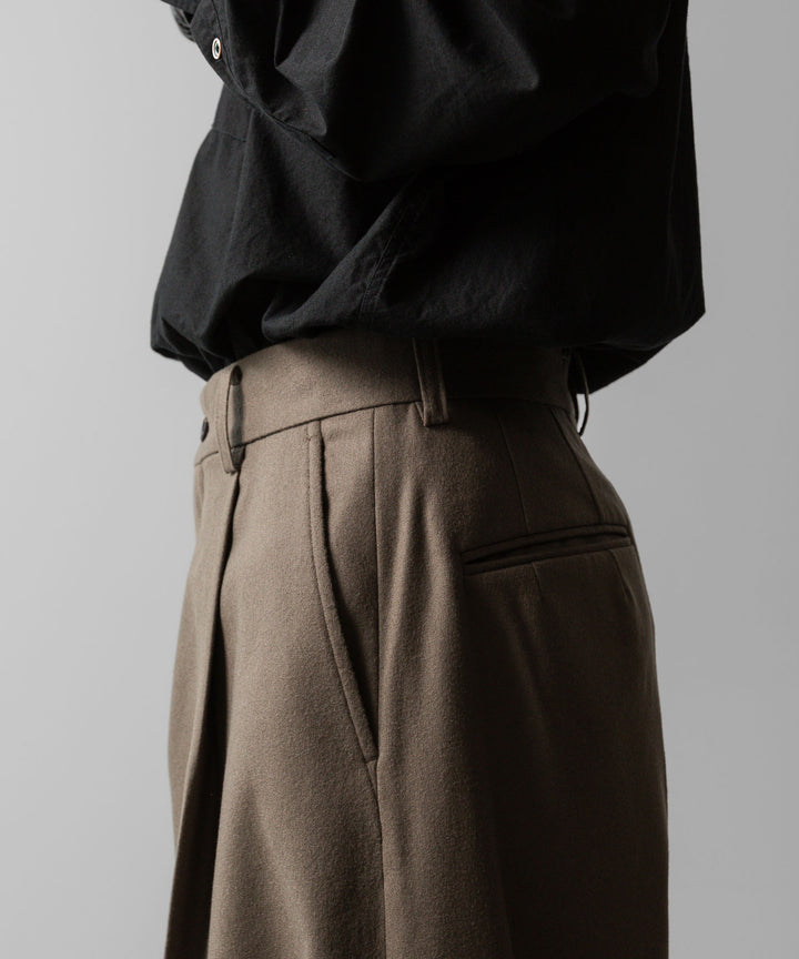 ssstein(シュタイン)の24AWコレクション EXTRA WIDE TROUSERS - DARK BEIGE 公式通販サイトsession福岡セレクトショップ