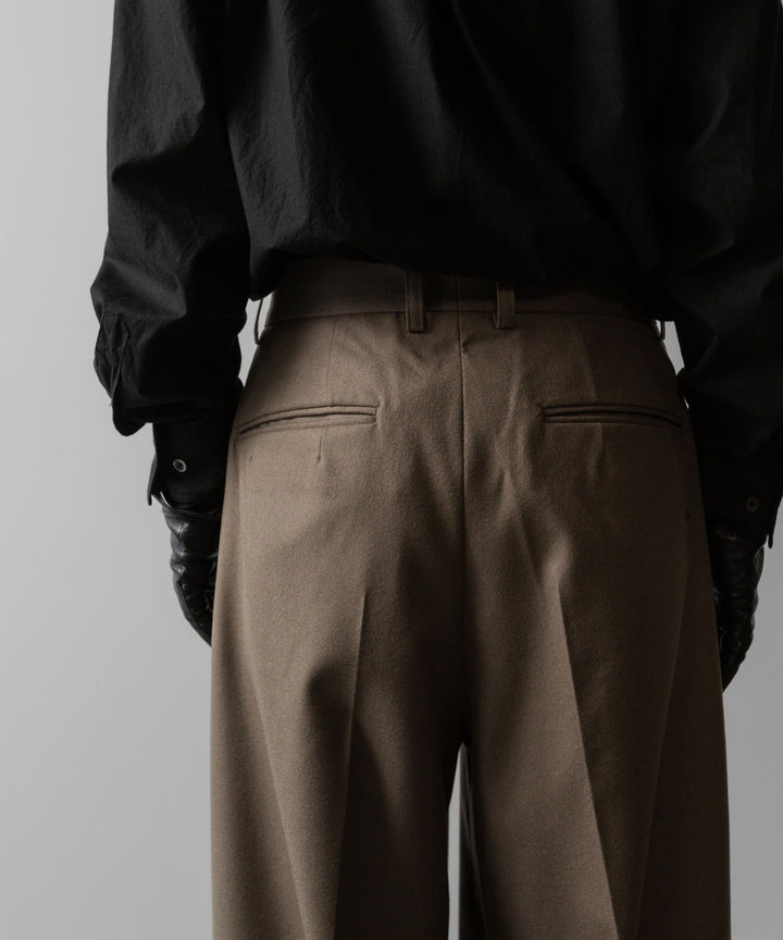 ssstein(シュタイン)の24AWコレクション EXTRA WIDE TROUSERS - DARK BEIGE 公式通販サイトsession福岡セレクトショップ