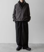 画像をギャラリービューアに読み込む, ssstein(シュタイン)の24AWコレクション EASY WIDE TROUSERS (2/72 WOOL GABARDINE) - BLACK 公式通販サイトsession福岡セレクトショップ
