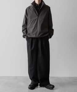 ssstein(シュタイン)の24AWコレクション EASY WIDE TROUSERS (2/72 WOOL GABARDINE) - BLACK 公式通販サイトsession福岡セレクトショップ