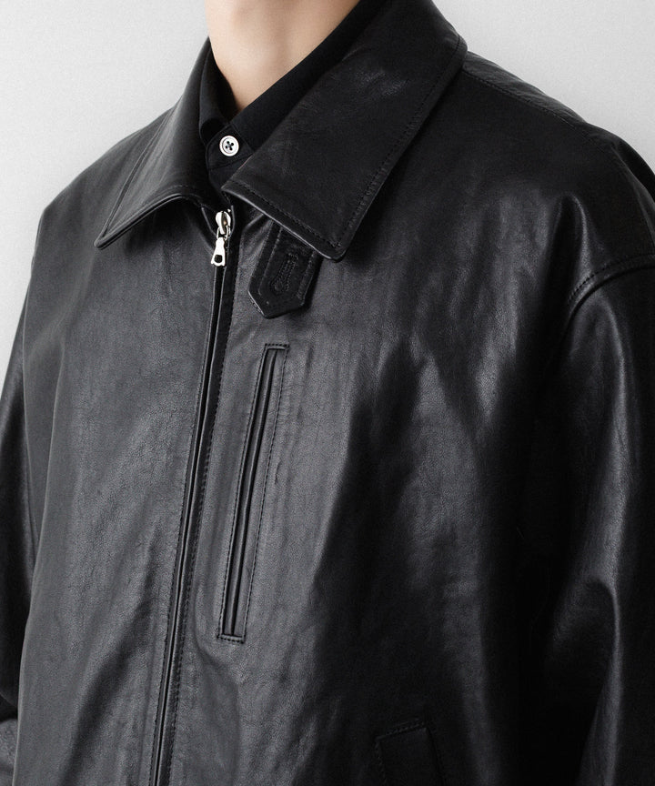 ssstein(シュタイン)のCALF ZIP SHORT JACKET - BLACKの公式通販サイトsession福岡セレクトショップ