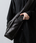 画像をギャラリービューアに読み込む, ssstein(シュタイン)のGOAT LEATHER SHOULDER BAG - BLACKの公式通販サイトsession福岡セレクトショップ
