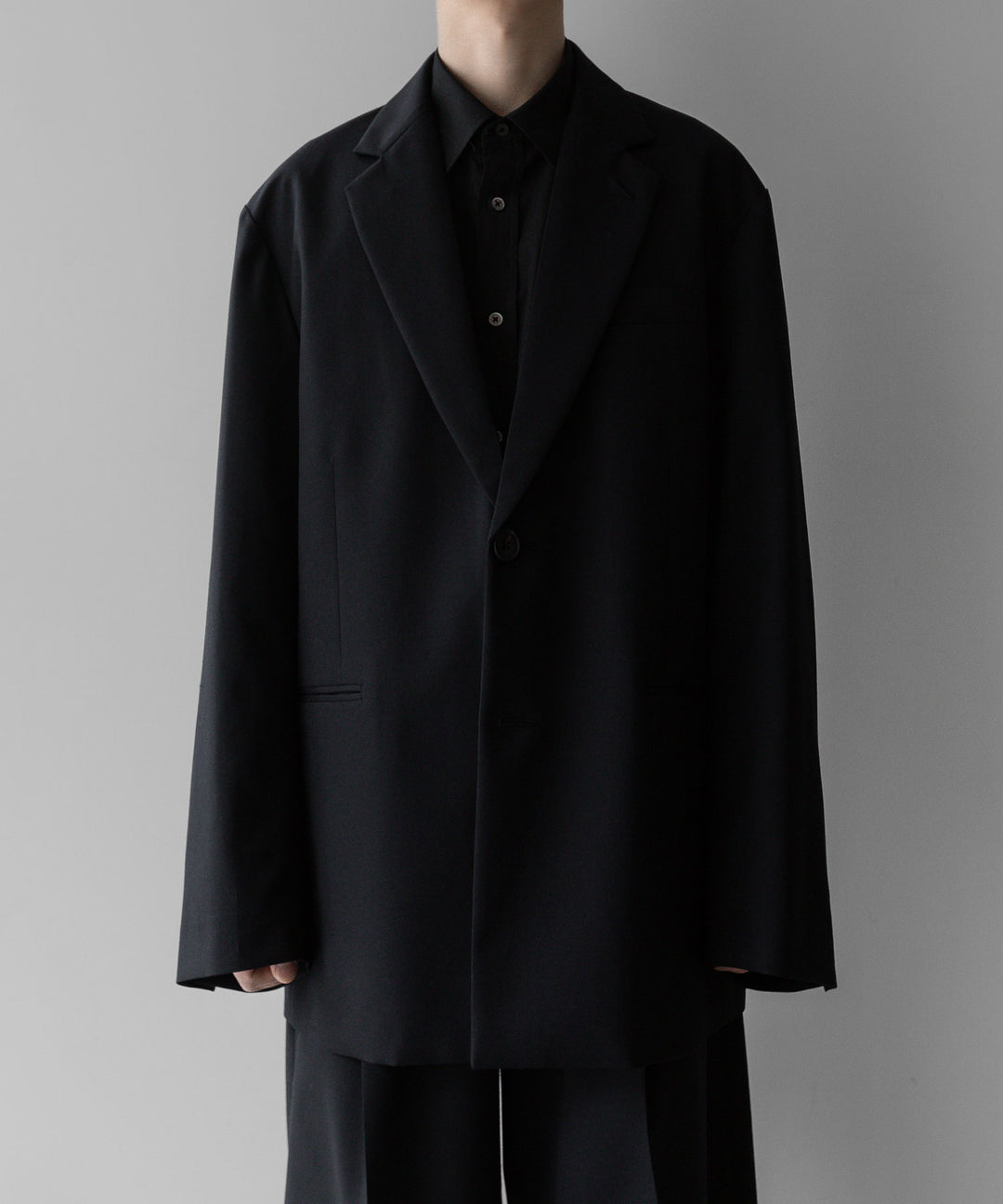 stein(シュタイン)の24SSコレクションOVERSIZED SINGLE BREASTED JACKETのBLACK