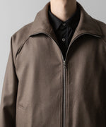 画像をギャラリービューアに読み込む, ssstein(シュタイン)の24AWコレクション MELTON ZIP UP BLOUSON - DARK GREIGE 公式通販サイトsession福岡セレクトショップ
