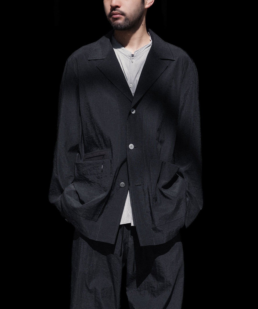 paratrait-パラトレイトのBARK SKIN JACKETのCHARCOAL公式通販サイトsession福岡セレクトショップ