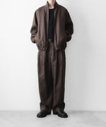 画像をギャラリービューアに読み込む, ssstein(シュタイン)の LIGHT LINEN SHIRRED LIGHT ZIP JACKET - BROWNの公式通販サイトsession福岡セレクトショップ

