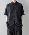 【stein】OVERSIZED SS SHIRT - GINGHAM( CHARCOAL )